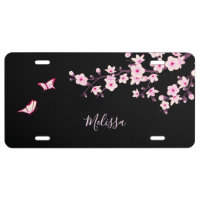 Japanese Cherry Flower Pink Black