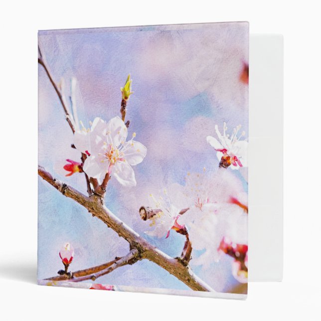 Japanese Cherry - Sakura In Bloom 3 Ring Binder (Front/Inside)