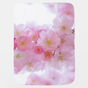 Japanese Cherry Tree Blossom Baby Blanket