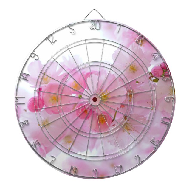 Japanese Cherry Tree Blossom Dart Board (Front)