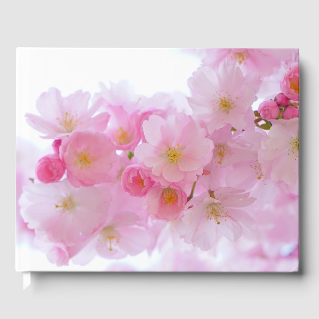 Japanese Cherry Tree Blossom Guest Book (Front)