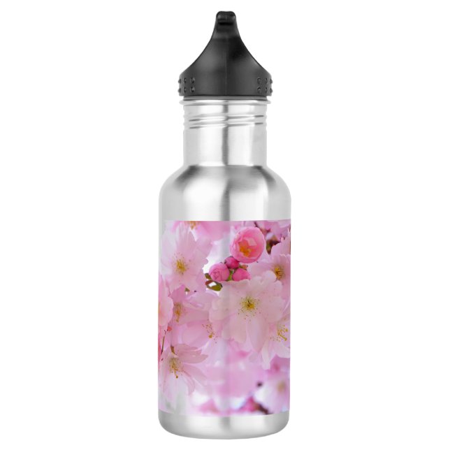 Japanese Cherry Tree Blossom Stainless Steel Water Bottle (Right)