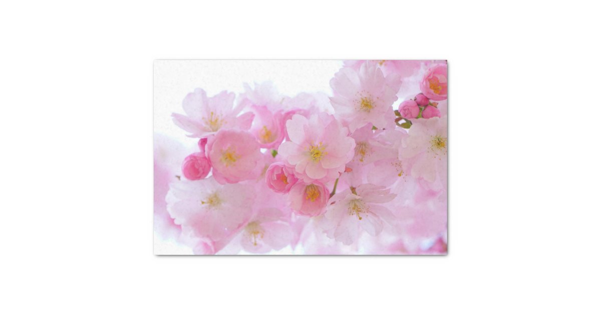 Blush pink Sakura CHerry Blossom Japanese Wrapping Paper, Zazzle