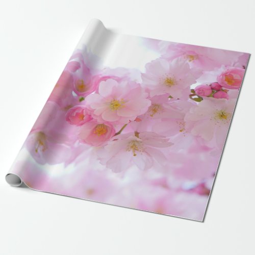 Japanese Cherry Tree Blossom Wrapping Paper