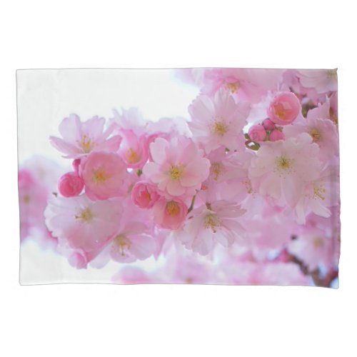 Japanese Cherry Tree Flower Pillow Case