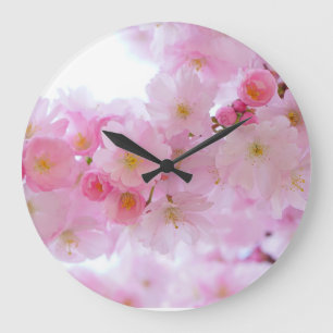 Japanese cherry tree large clock