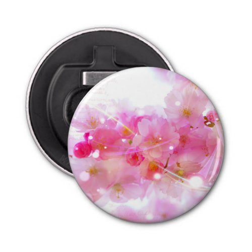 Japanese Cherry Tree with Pastel Pink Blossoms Bottle Opener