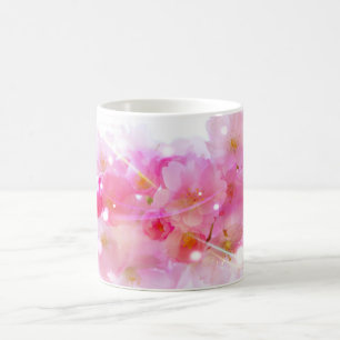 Japanese Cherry Tree with Pastel Pink Blossoms Coffee Mug