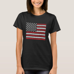 Japanese Chin 4th Of July Dog Paw Print T-Shirt