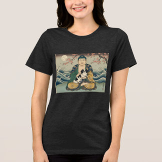 Japanese Chin and Buddha Tri-Blend Shirt