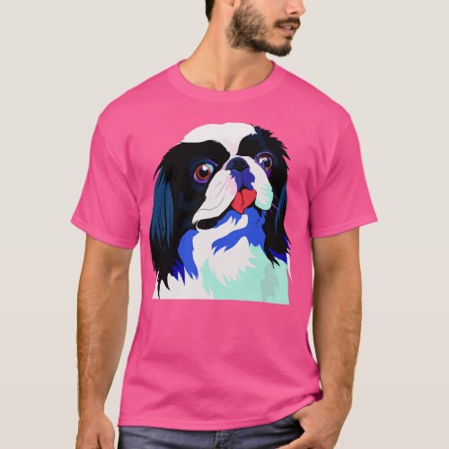 Japanese Chin Art Dog Lover Gifts 1 T_Shirt