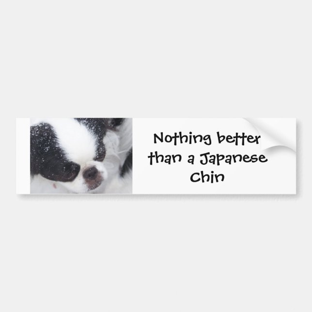 Japanese chin Bumper Sticker (Front)