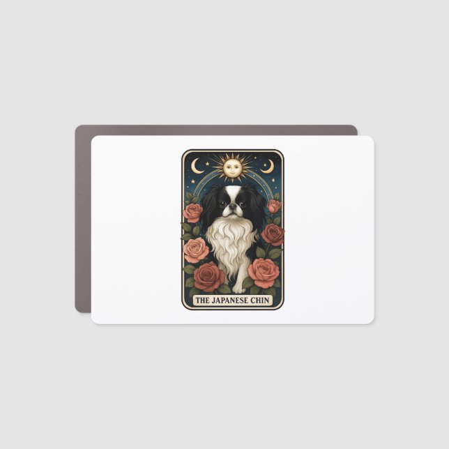 Japanese Chin Car Magnet (Front)