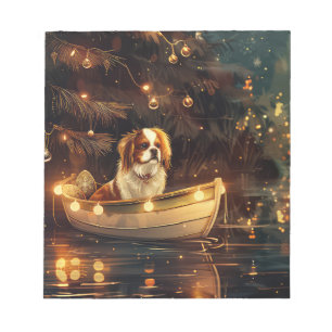 Japanese Chin Christmas Festive Voyage Notepad