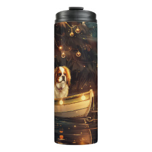 Japanese Chin Christmas Festive Voyage Thermal Tumbler