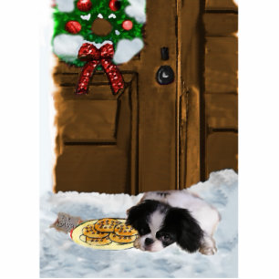 Japanese Chin Christmas Gifts Cutout