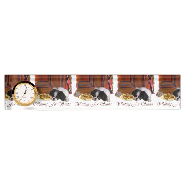 Japanese Chin Christmas Gifts Name Plate (Front)