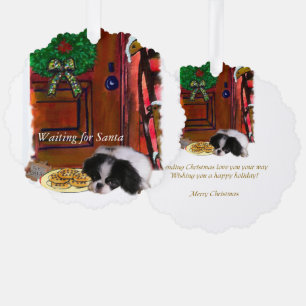 Japanese Chin Christmas Gifts Ornament Card