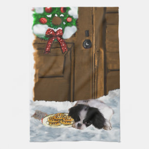 Japanese Chin Christmas Towel