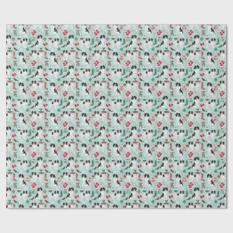 Japanese Chin Christmas wrapping paper | Zazzle