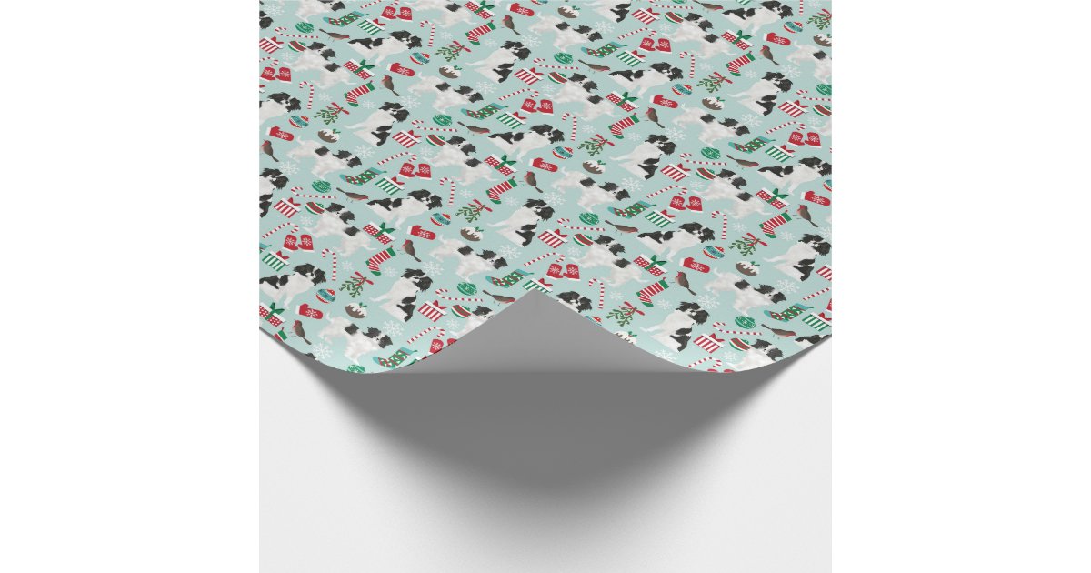 Japanese Chin Christmas wrapping paper | Zazzle