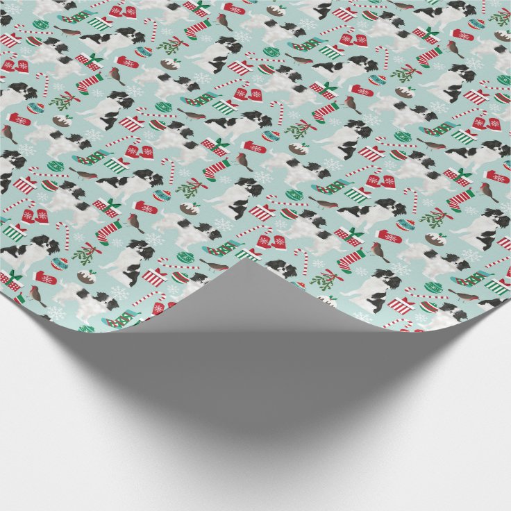 Japanese Chin Christmas wrapping paper | Zazzle