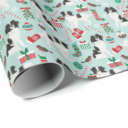 Japanese Chin Christmas wrapping paper | Zazzle