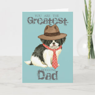 Japanese Chin Dad Card