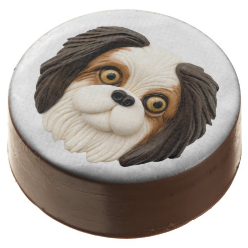 Japanese Chin Dog 3D Inspired Chocolate Covered Oreo