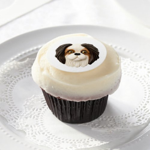 Japanese Chin Dog 3D Inspired Edible Frosting Rounds