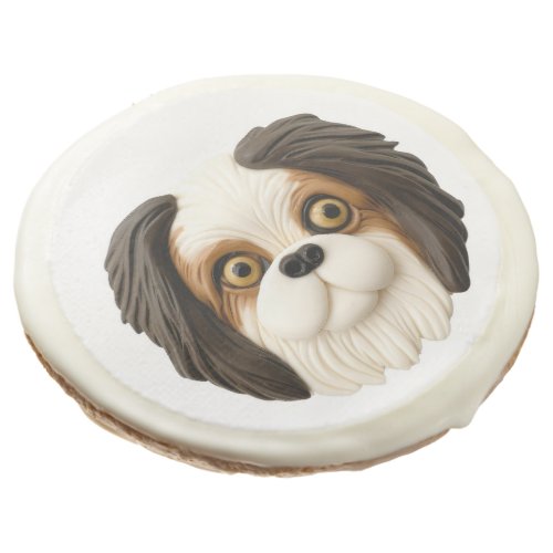 Japanese Chin Dog 3D Inspired Sugar Cookie