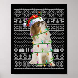 Japanese Chin Dog Lover Santa Ugly Japanese Chin C Poster