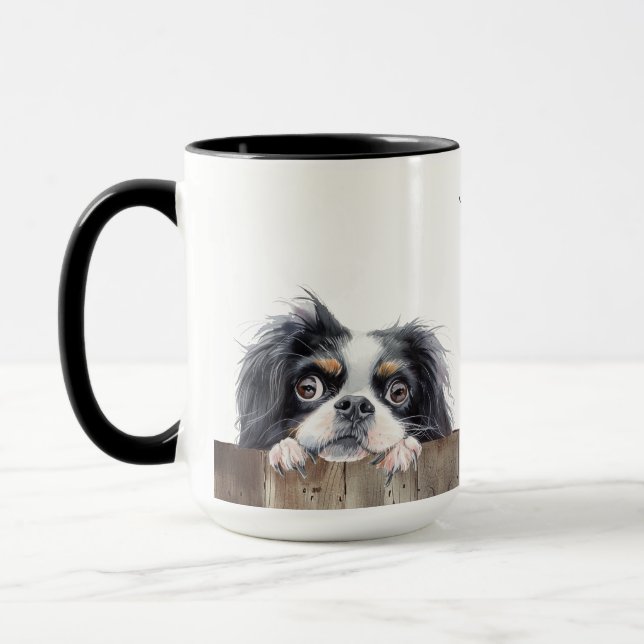 Japanese Chin Dog Mug (Left)