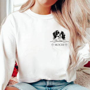 Japanese Chin Dog Personalized Hand Drawing Sweatshirt
