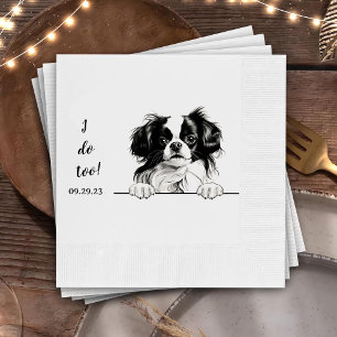 Japanese Chin Dog Personalized I Do Too Napkins