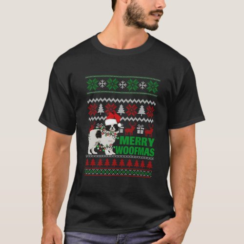 Japanese Chin For Merry Woofmas Ugly Christmas Swe T_Shirt