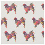 Japanese Chin Geometric Pattern Silhouette Multi Fabric