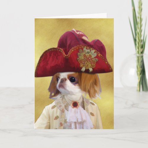 Japanese Chin Greeting Card Nobility Dogs Gift