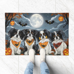 Japanese Chin Halloween Spooky Doormat