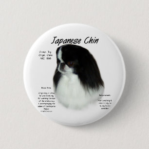 Japanese Chin History Design Pinback Button