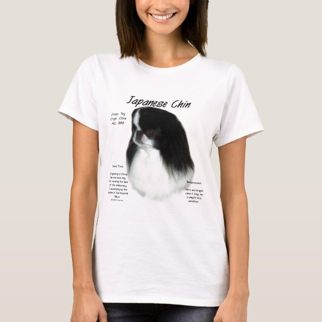 Japanese Chin History Design T-Shirt (Front)