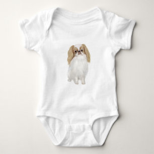 Japanese Chin (Lemon / white) Baby Bodysuit