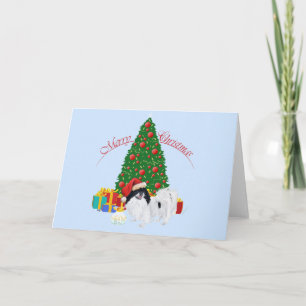 Japanese Chin Merry Christmas Holiday Card