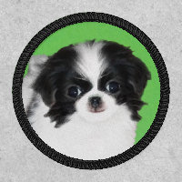 Japanese Chin Puppy Painting - Original Dog Art