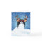 Japanese Chin Reindeer Holiday Card