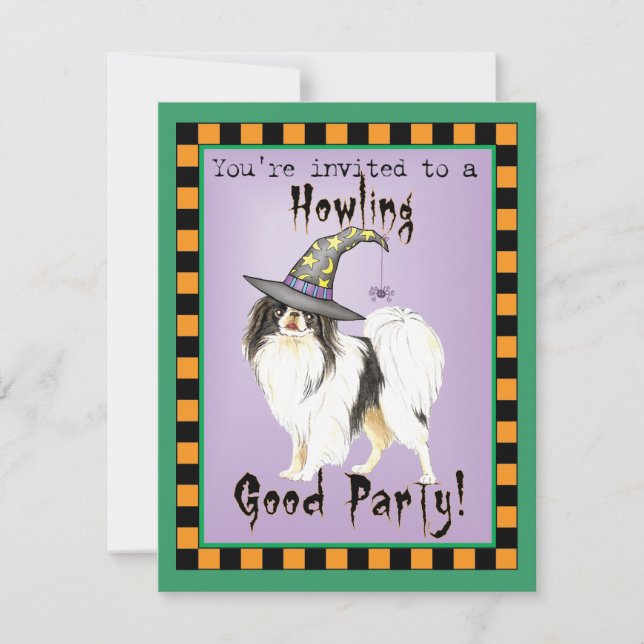 Japanese Chin Witch Invitation (Front)