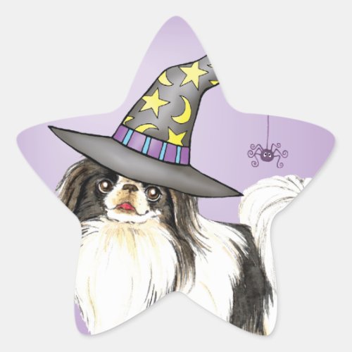 Japanese Chin Witch Star Sticker