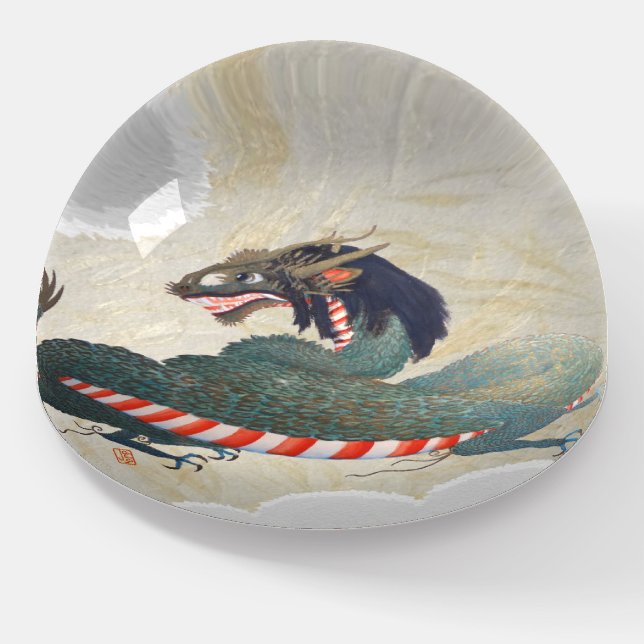 Japanese/Chinese Dragon Paperweight (Angled)