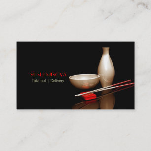 Japanese, Chinese, Wok, Sushi, Teriyaki, Food Business Card