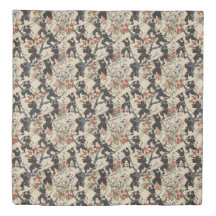 Japanese Chiyogami Ninja Pattern Duvet Cover